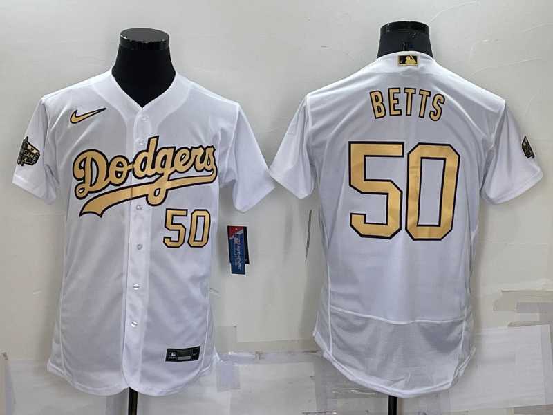 Los Angeles Dodgers #50 Mookie Betts Number White 2022 All Star Stitched Flexbase Nike Jersey,We sell and wholesale Los Angeles Dodgers #50 Mookie Betts Number White 2022 All Star Stitched Flexbase Nike Jersey on line form chian!